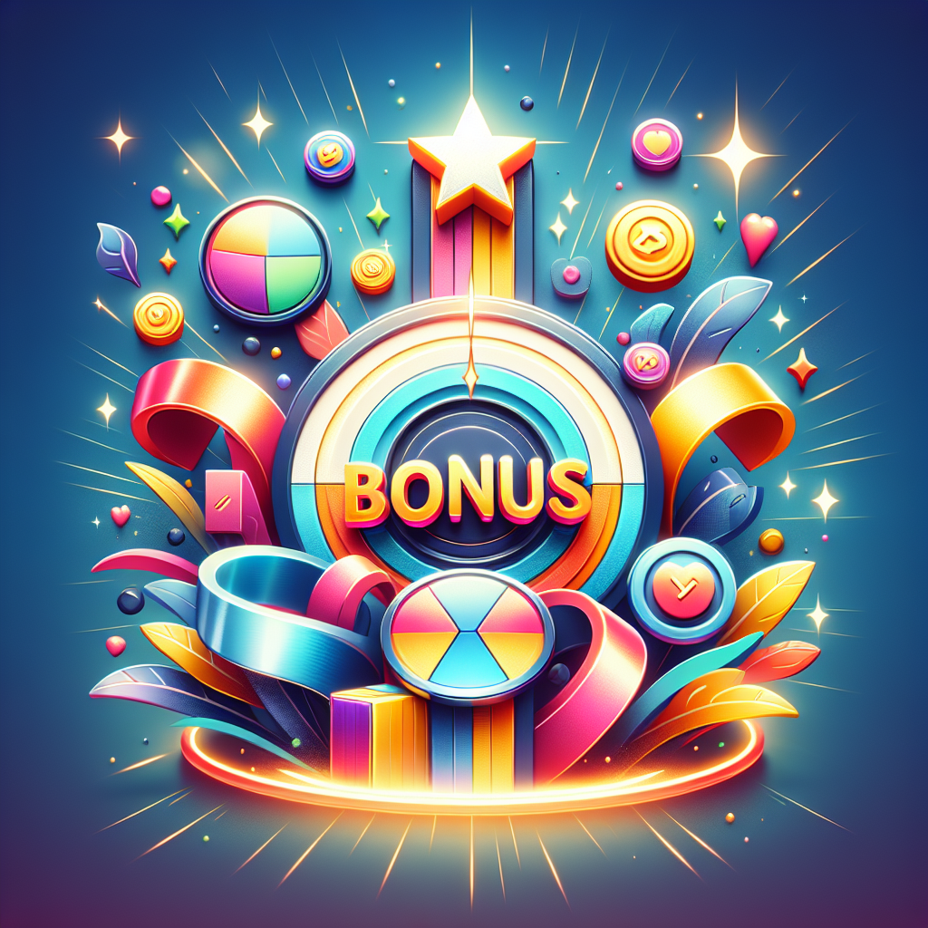 Bonus sembolleri ve ödül grafikleri. Renkli ve çekici bir tasarım.